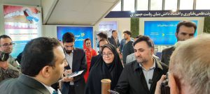 The visit of the Vice President for Science and Technology to the stand of Setargan Novavar Sepehar Pars in the International Nanotechnology Exhibition 1402